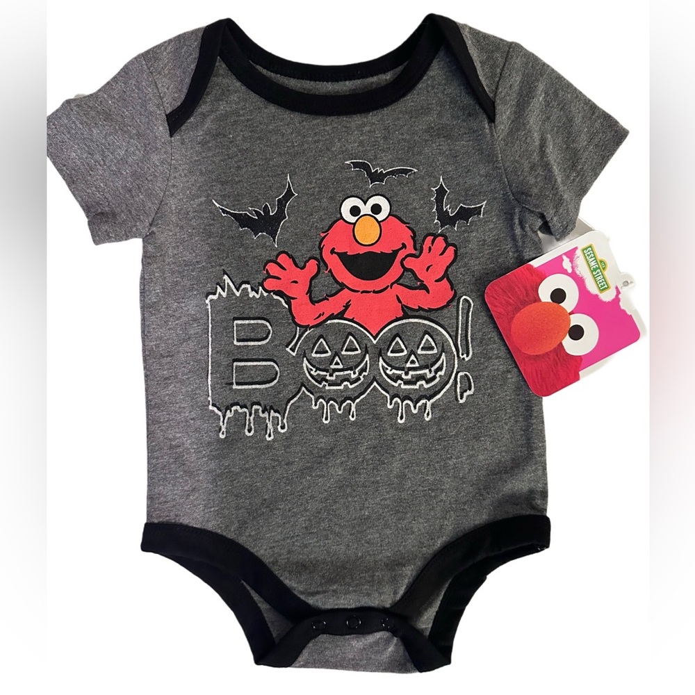 NWT Sesame Street Halloween Elmo Baby Onesie 3-6M